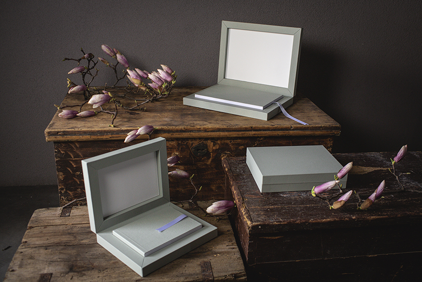 Three Italian wedding albums.