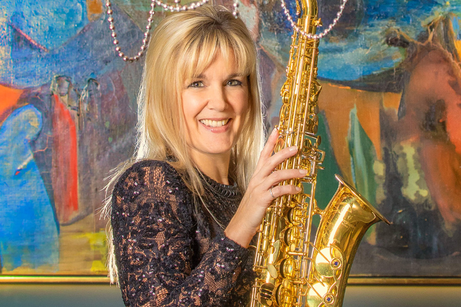 Claire Manners wedding saxophonist performing live sax music for weddings