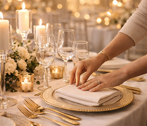 hampshire-venue-stylists-bridesparks Elegant wedding table styling at a Hampshire wedding venue reception