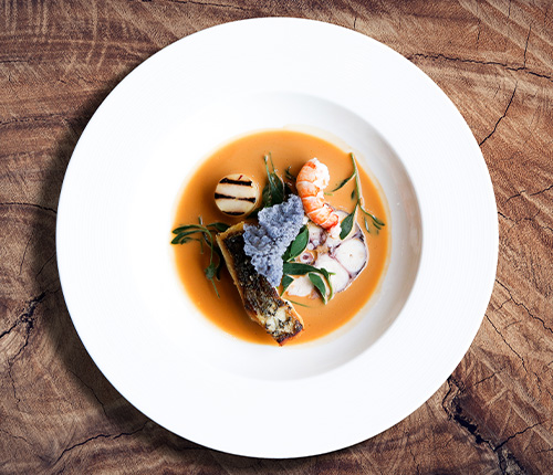 hampshire-wedding-caterers-fine-dining Fine dining wedding catering dish served at a Hampshire wedding reception