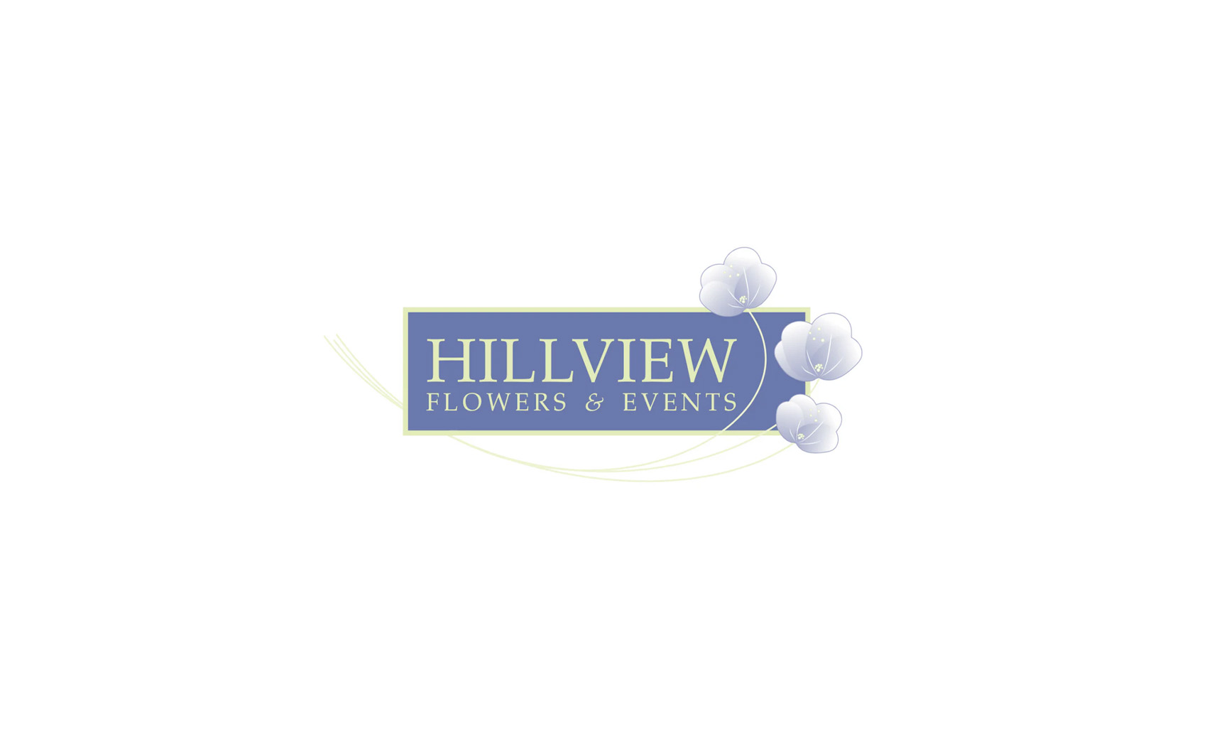 Hillview Flowers and Events wedding florist logo Dorset