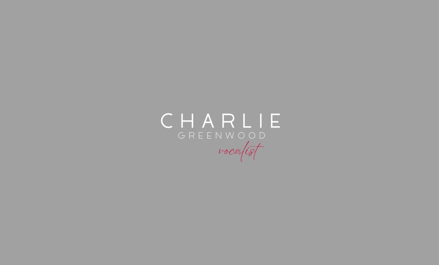 Charlie Greenwood wedding singer logo