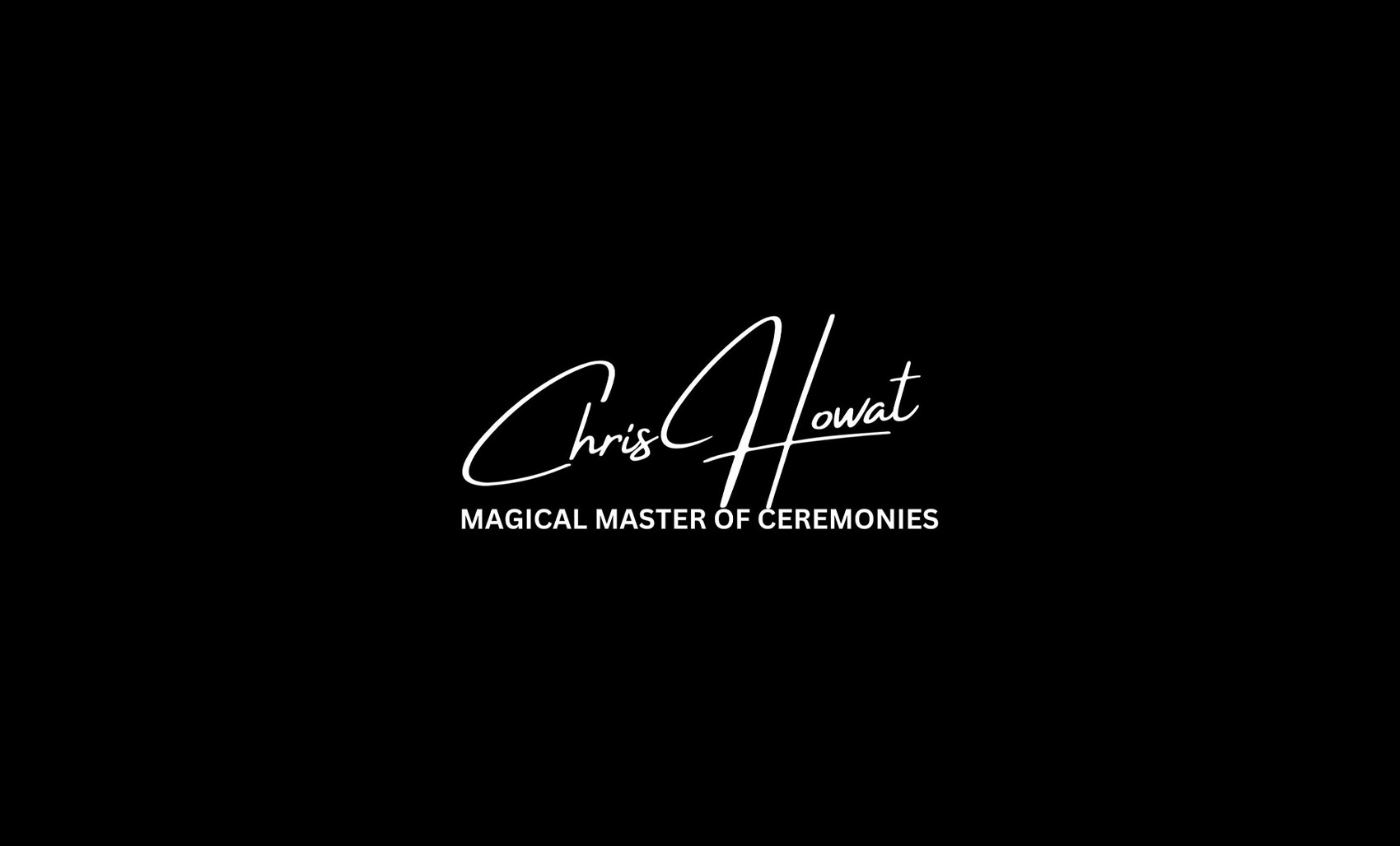 Chris Howat Magic logo magical master of ceremonies wedding magician branding