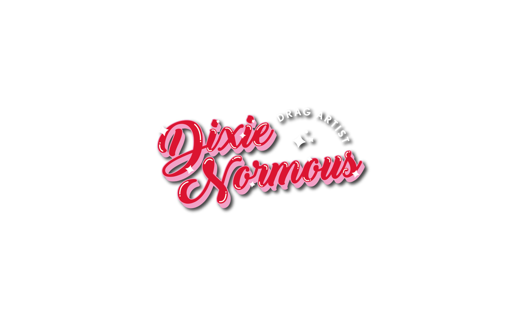 Dixie Normous drag artist logo used for wedding entertainment across Dorset and the South of England