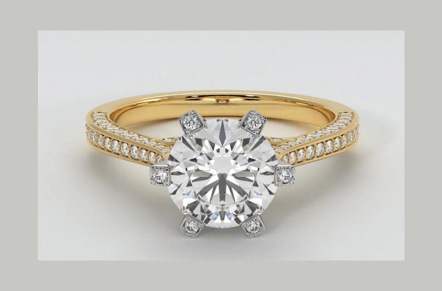 Bespoke diamond wedding ring by FANCI Jewellery in Southampton Hampshire