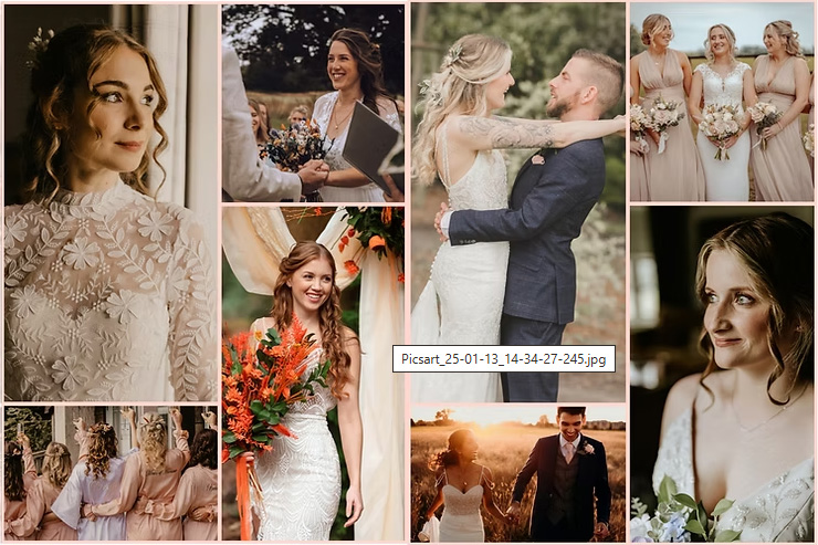 Lauren O MUA wedding hair and makeup portfolio showing bridal styles and soft glam looks