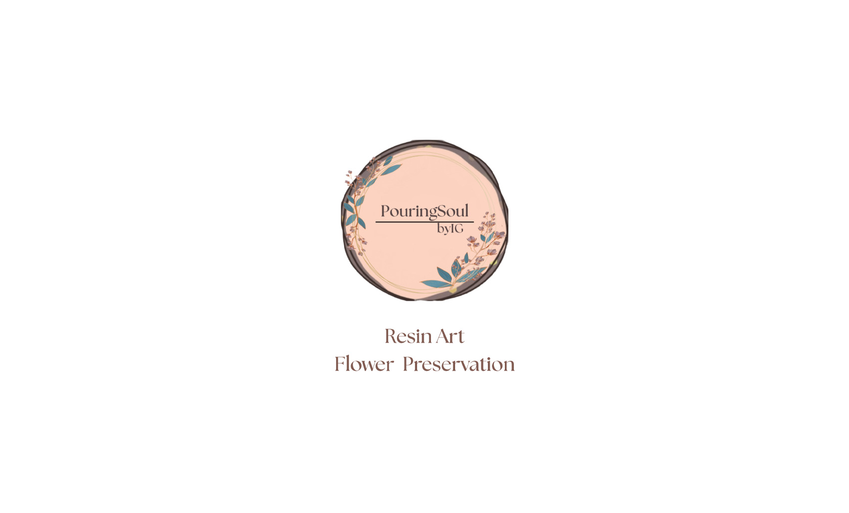 Pouring Soul logo wedding flower preservation resin art Hampshire