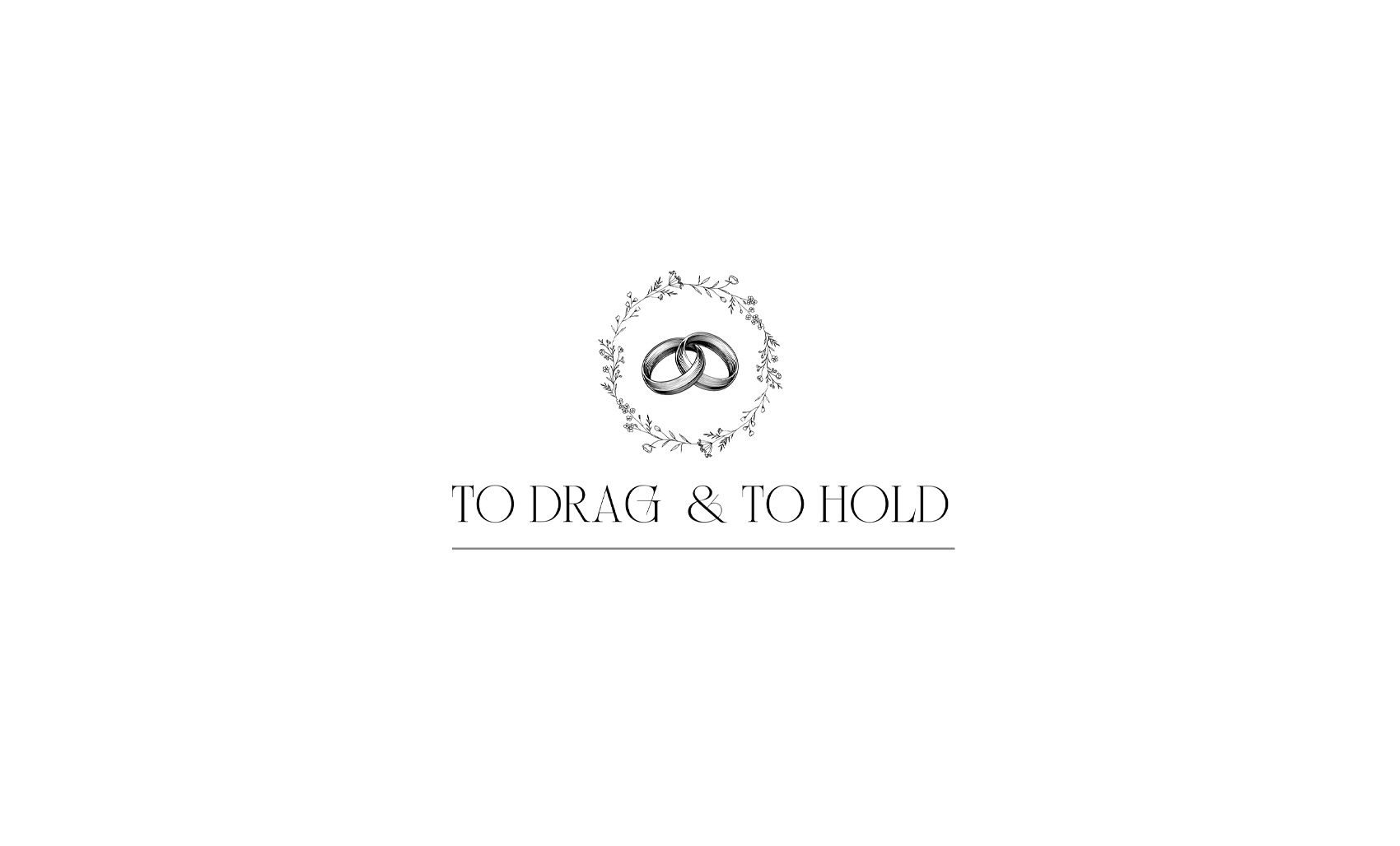 To Drag and To Hold drag queen wedding celebrant UK logo