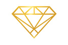 Bridesparks gold diamond icon
