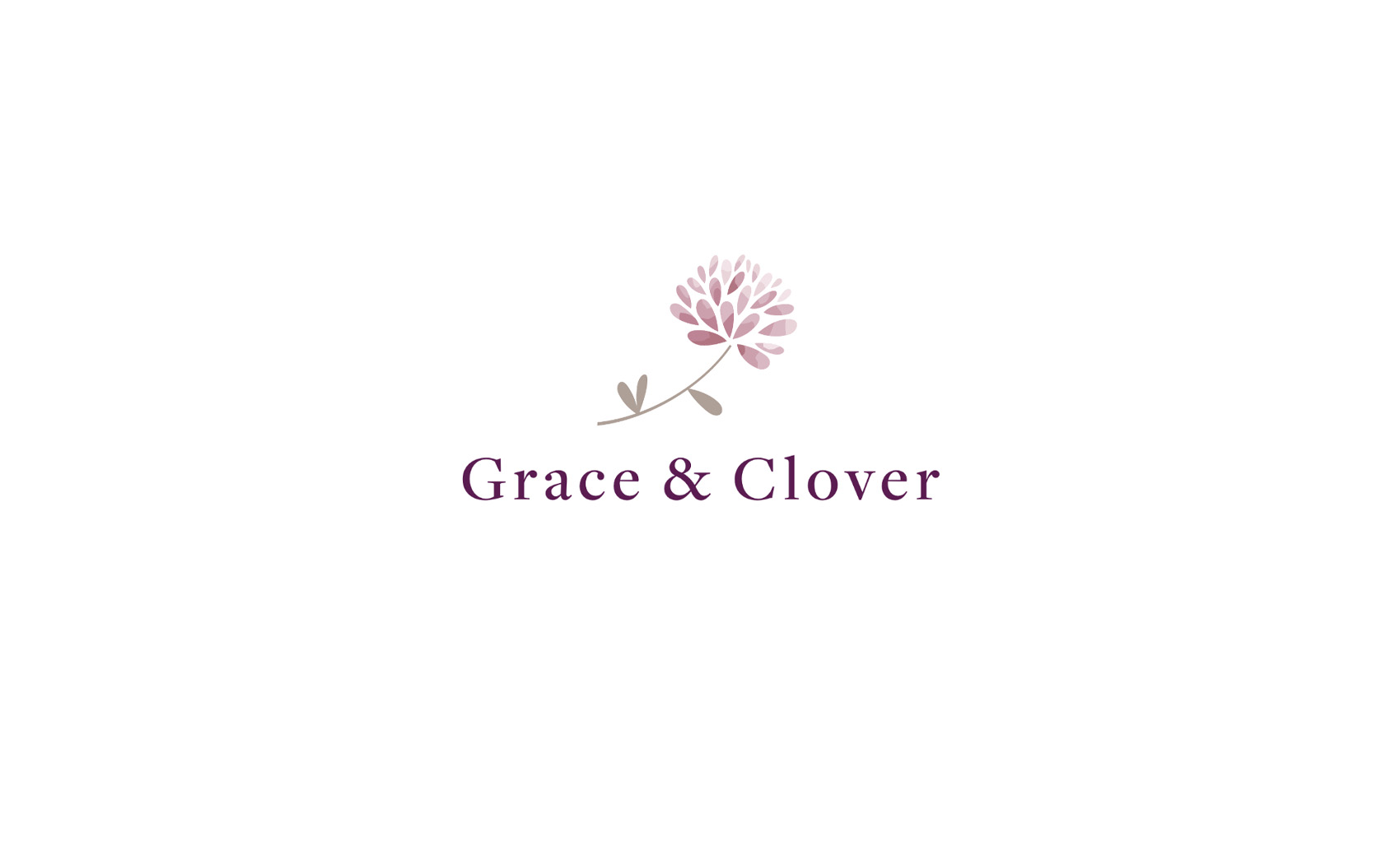 Grace & Clover luxury wedding favours and wedding biscuits brand logo